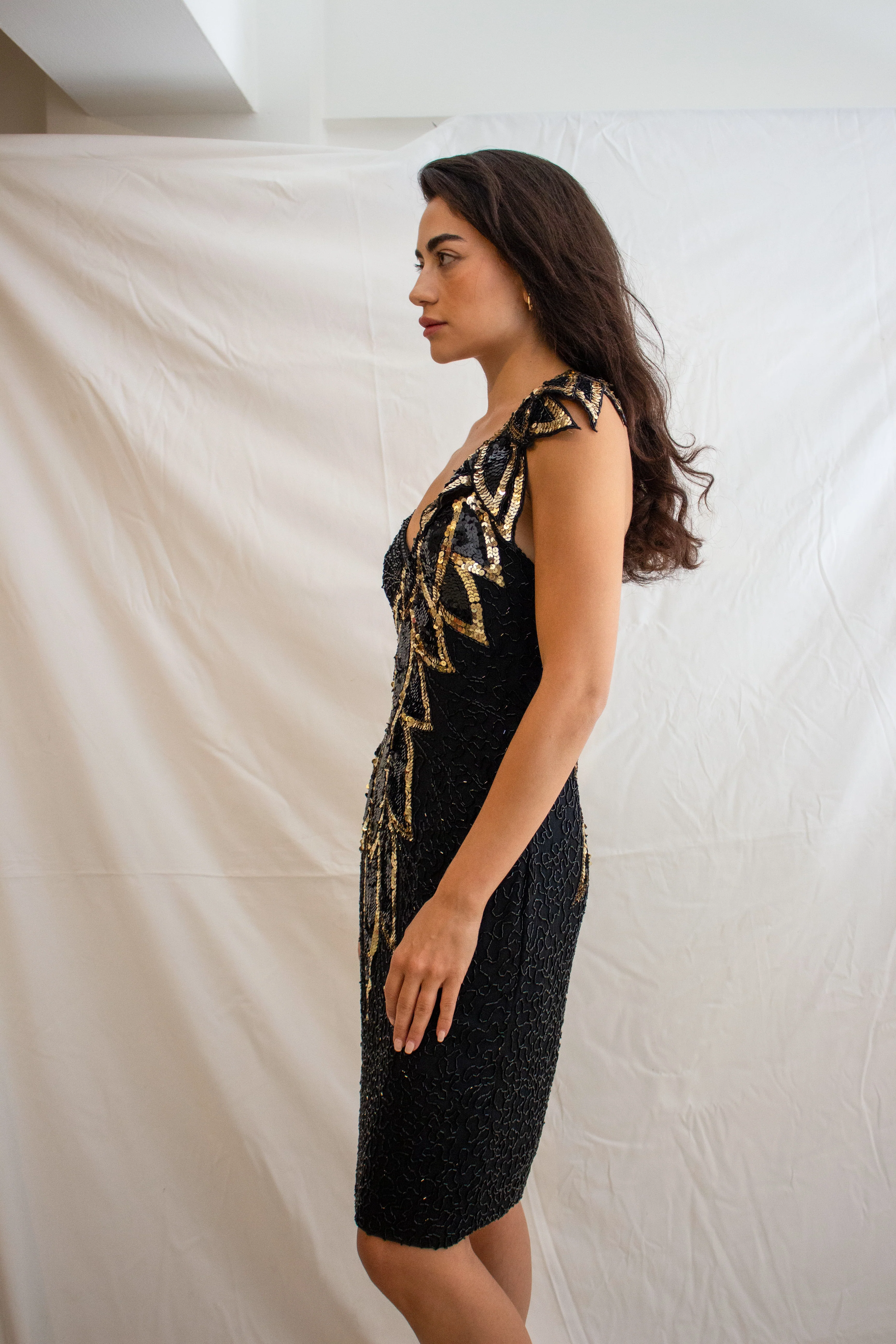 Vintage Sequined Dress - Image 2