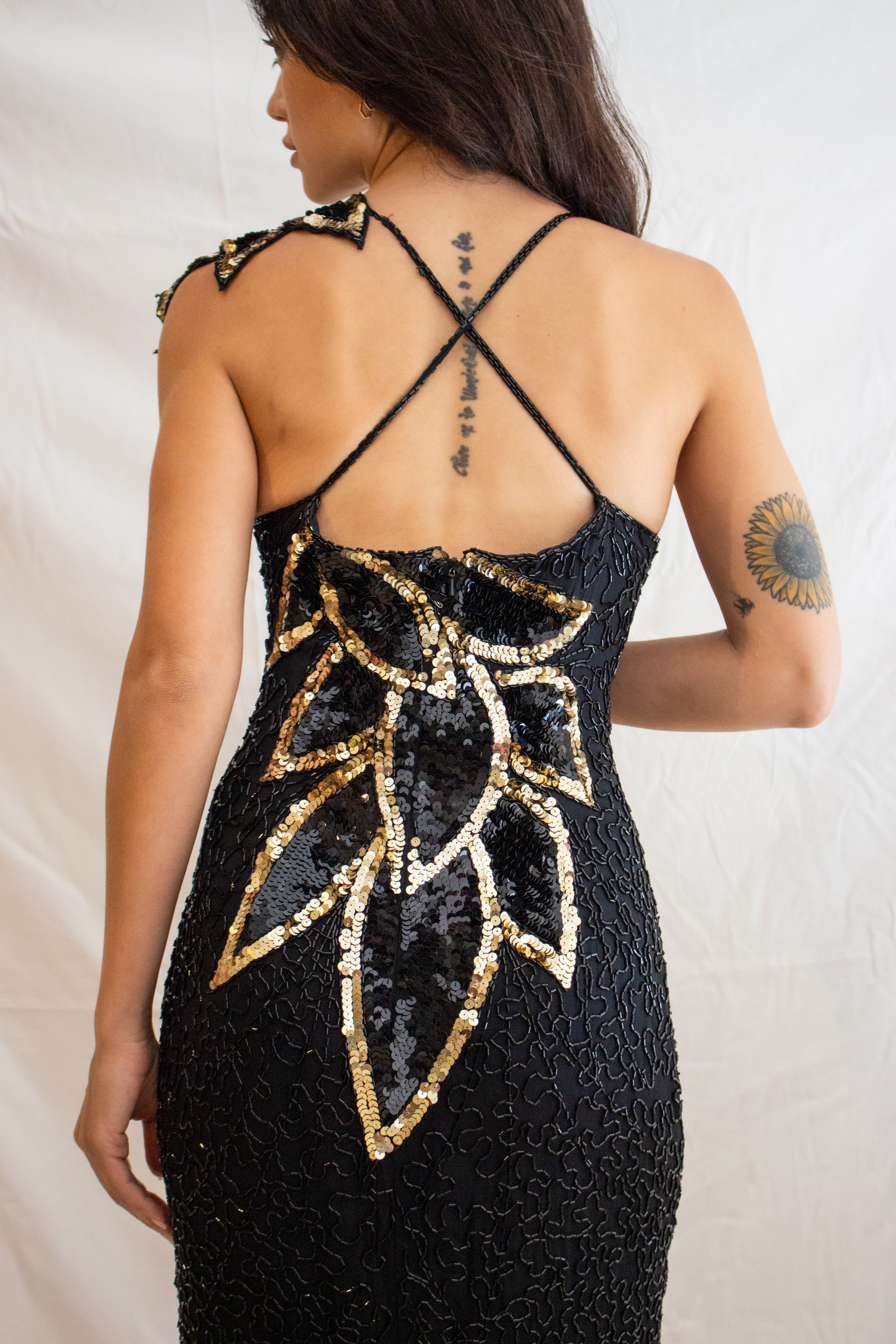 Vintage Sequined Dress - Image 3