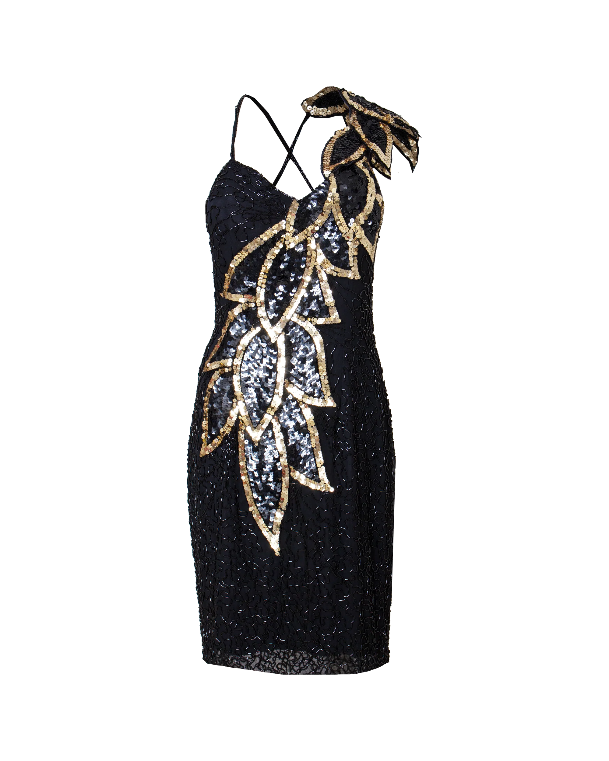 Vintage Sequined Dress - Image 4