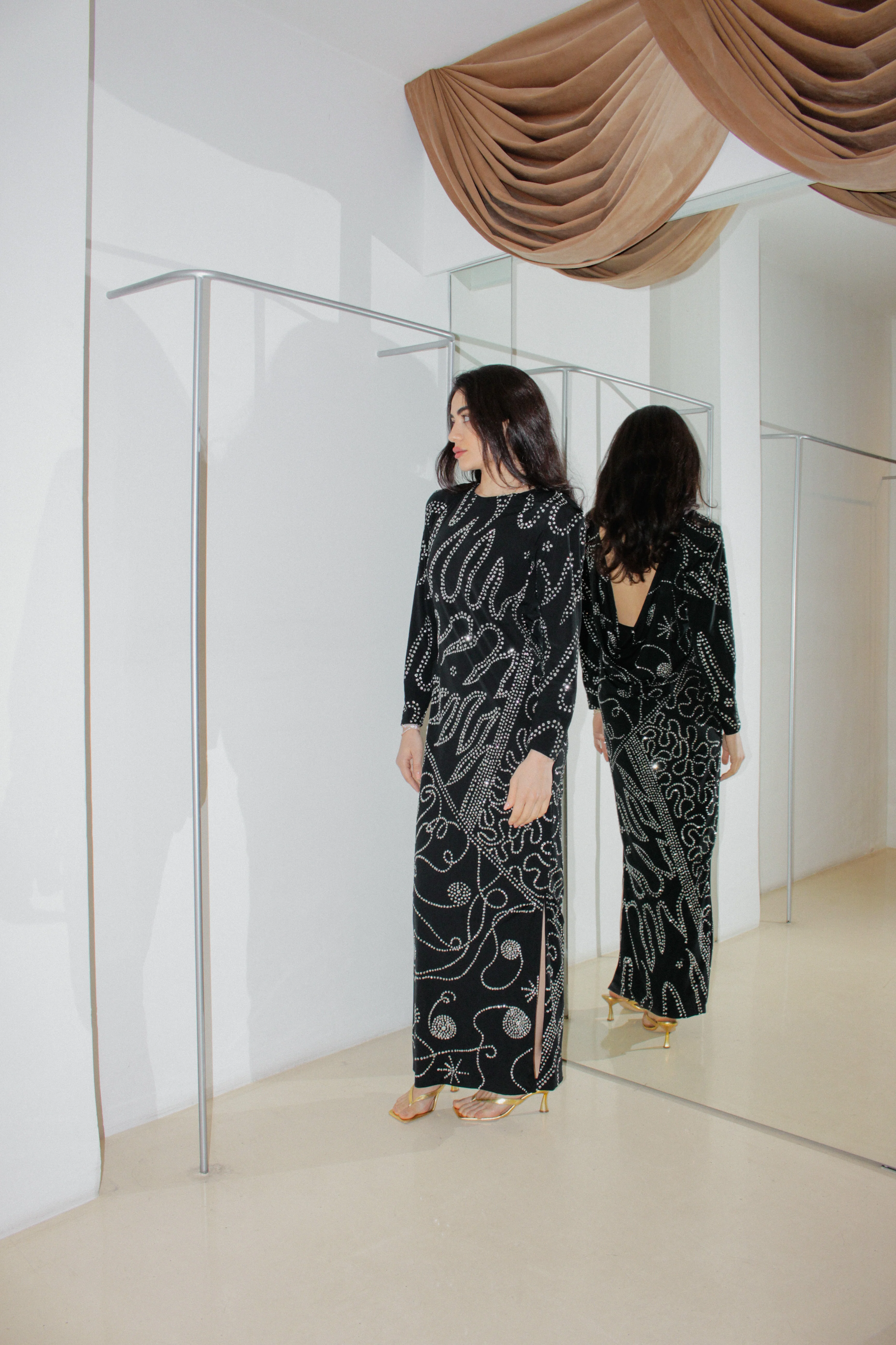 Vintage Sequined Dress - Image 2