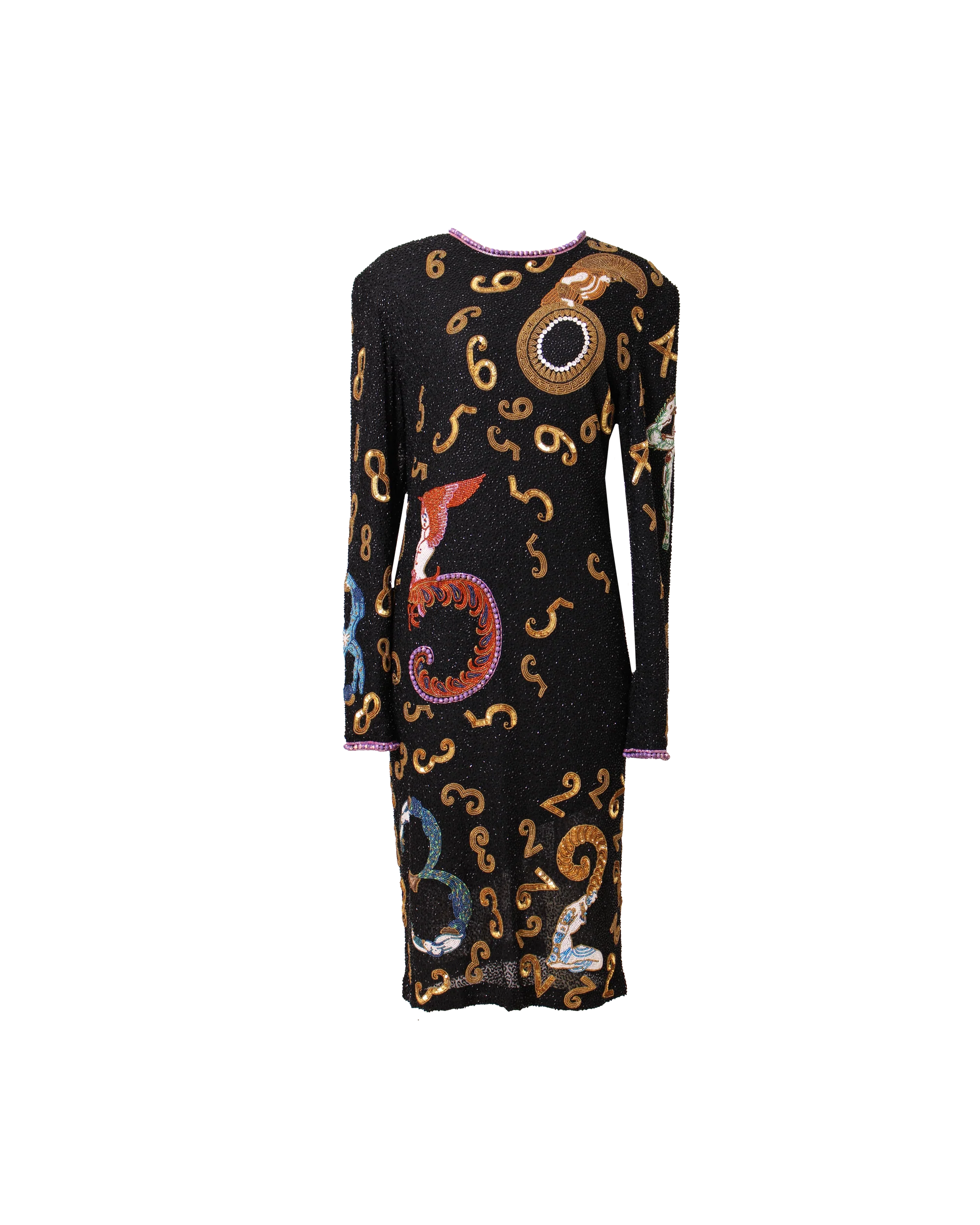 Vintage Beaded Dress - Image 5