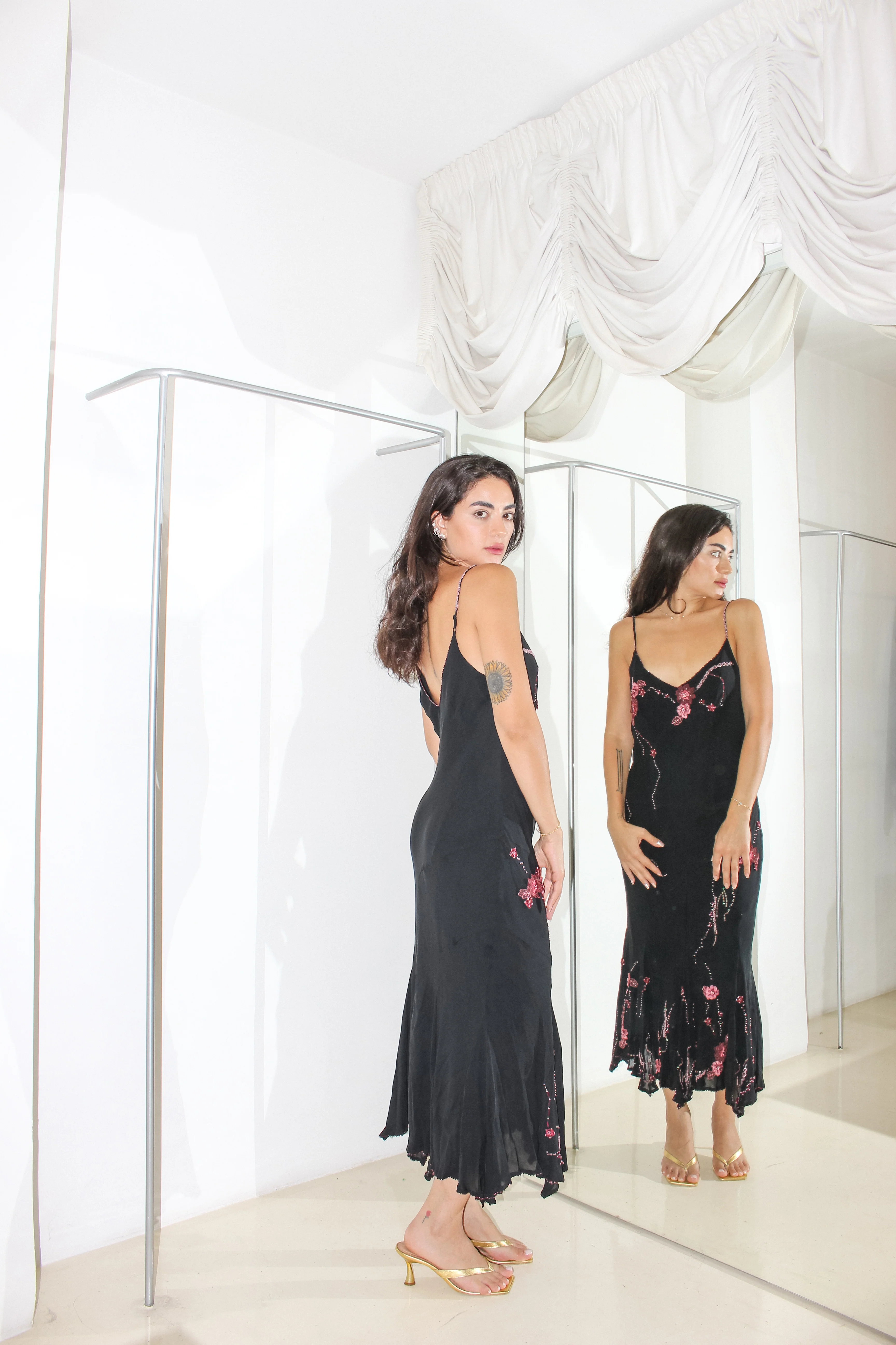 Vintage Beaded Dress - Image 2