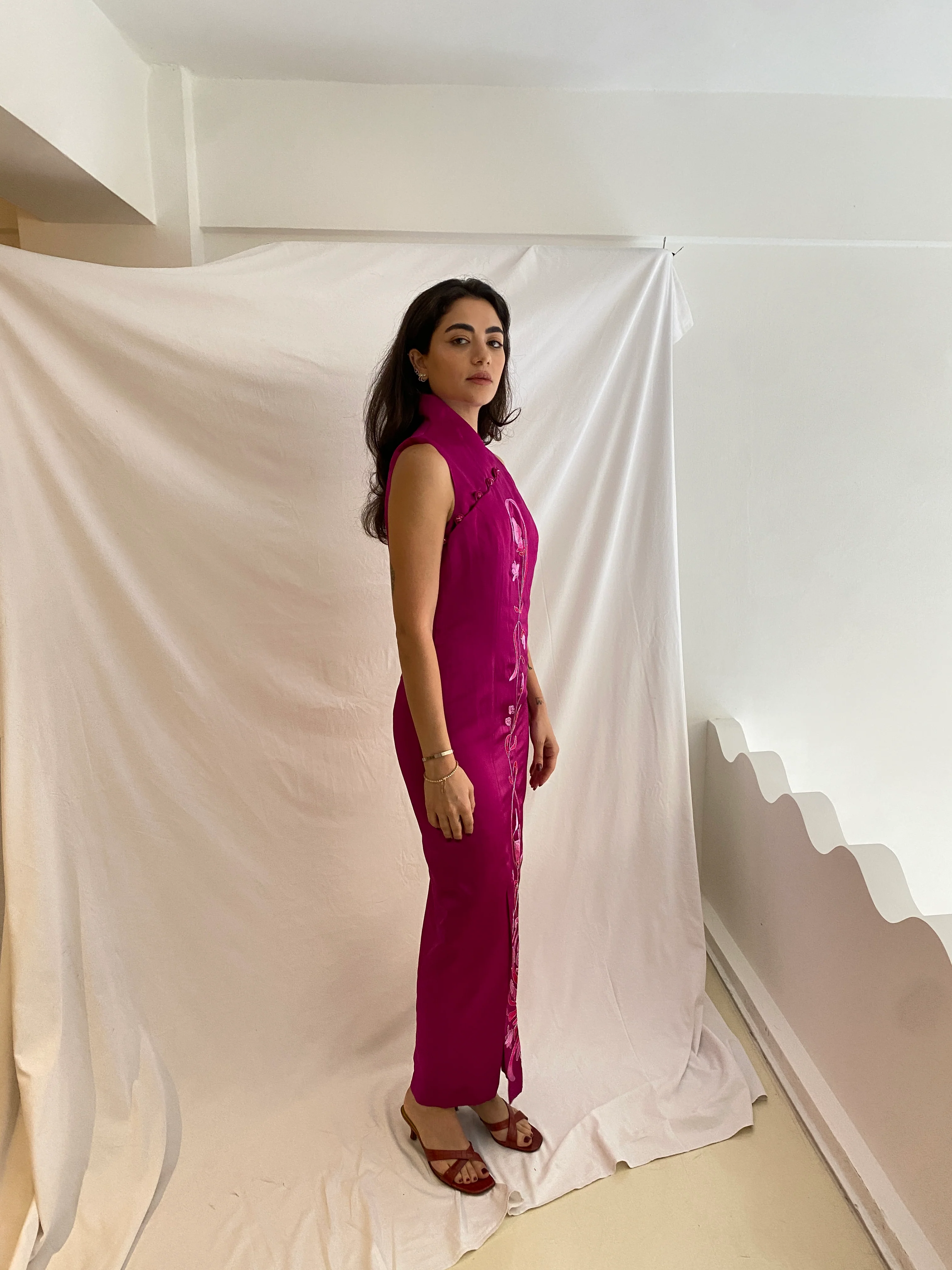 Vintage Cheongsam Dress - Image 3