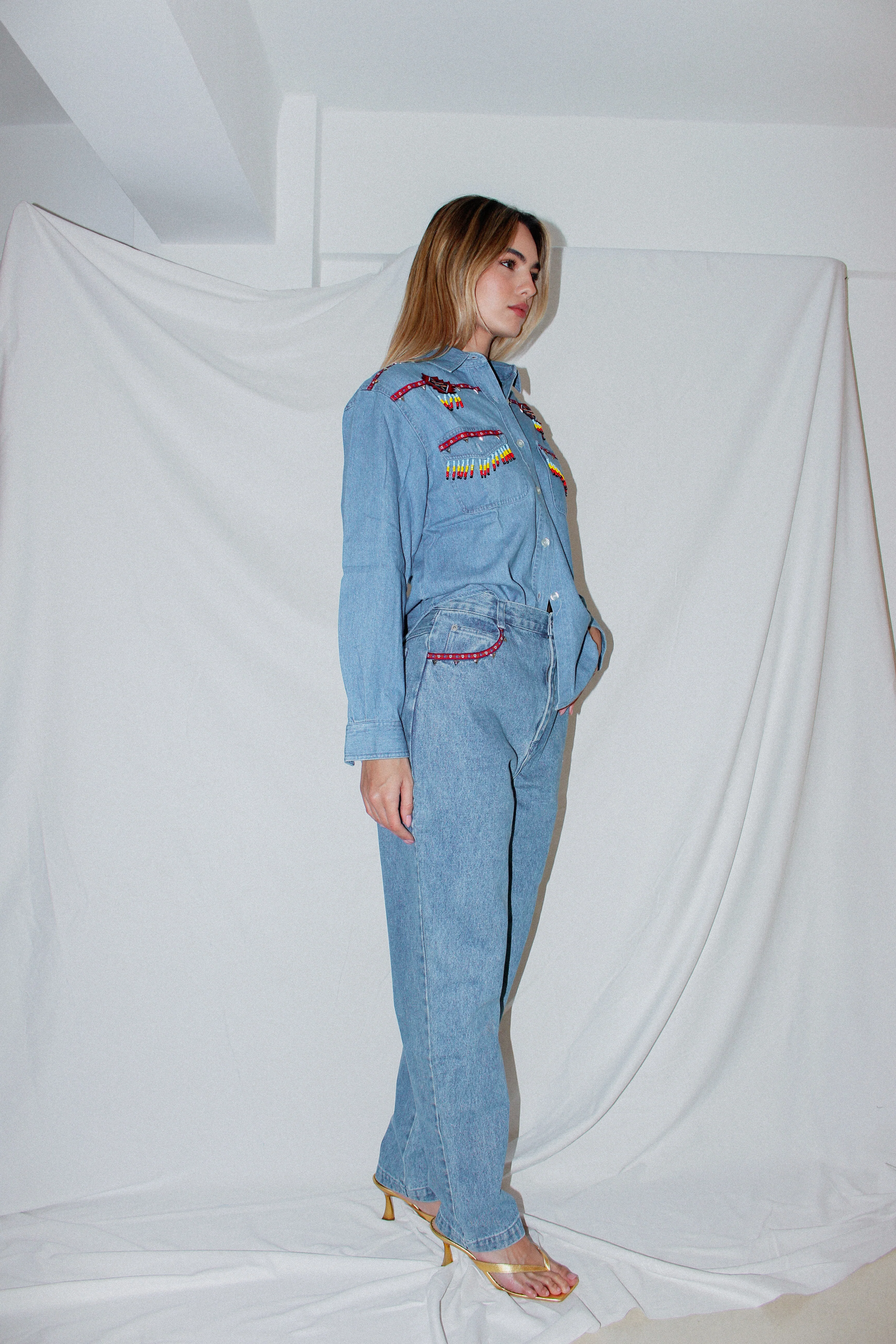 Vintage Denim Pants Set - Image 4