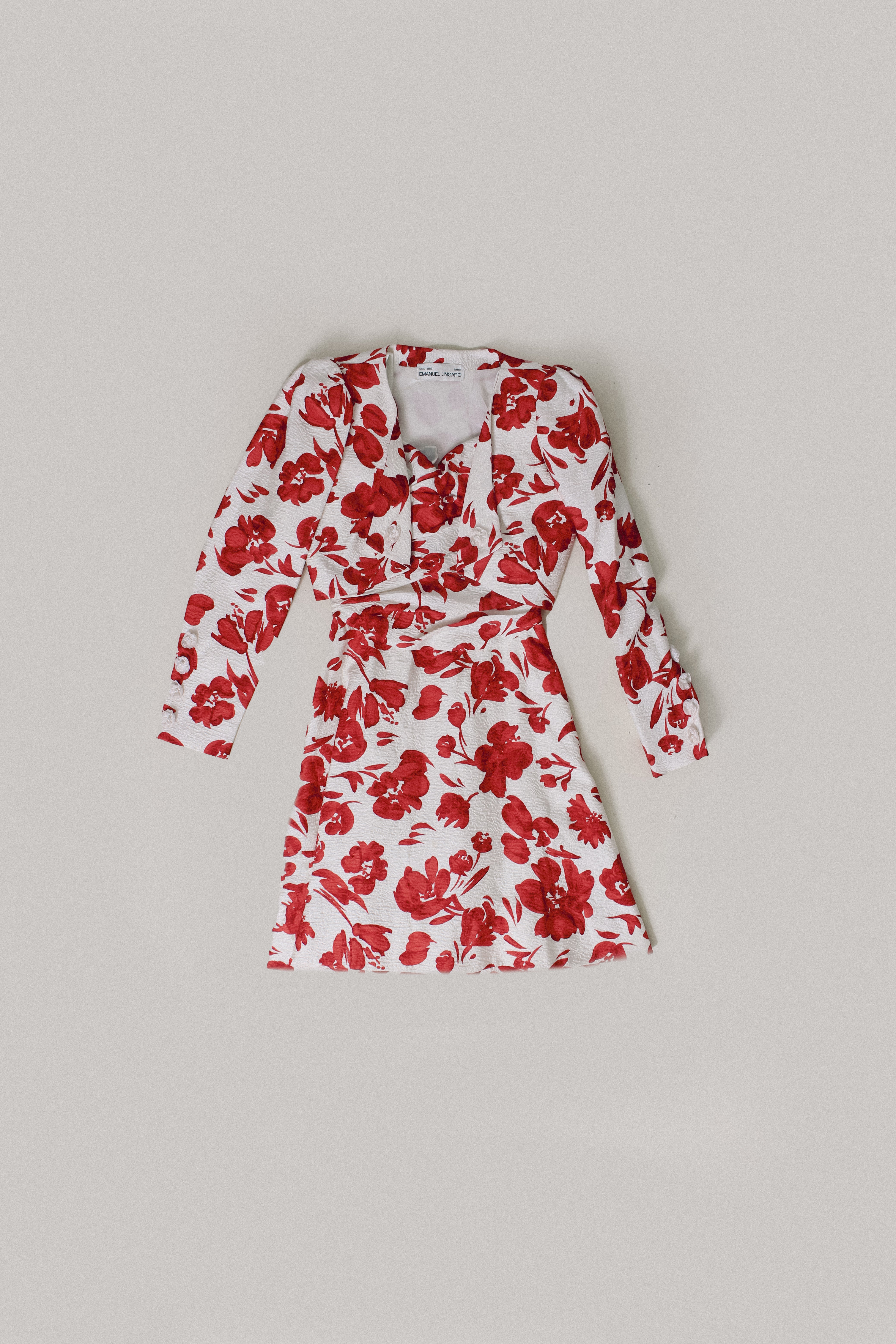 Vintage Emanuel Ungaro Couture Dress Set