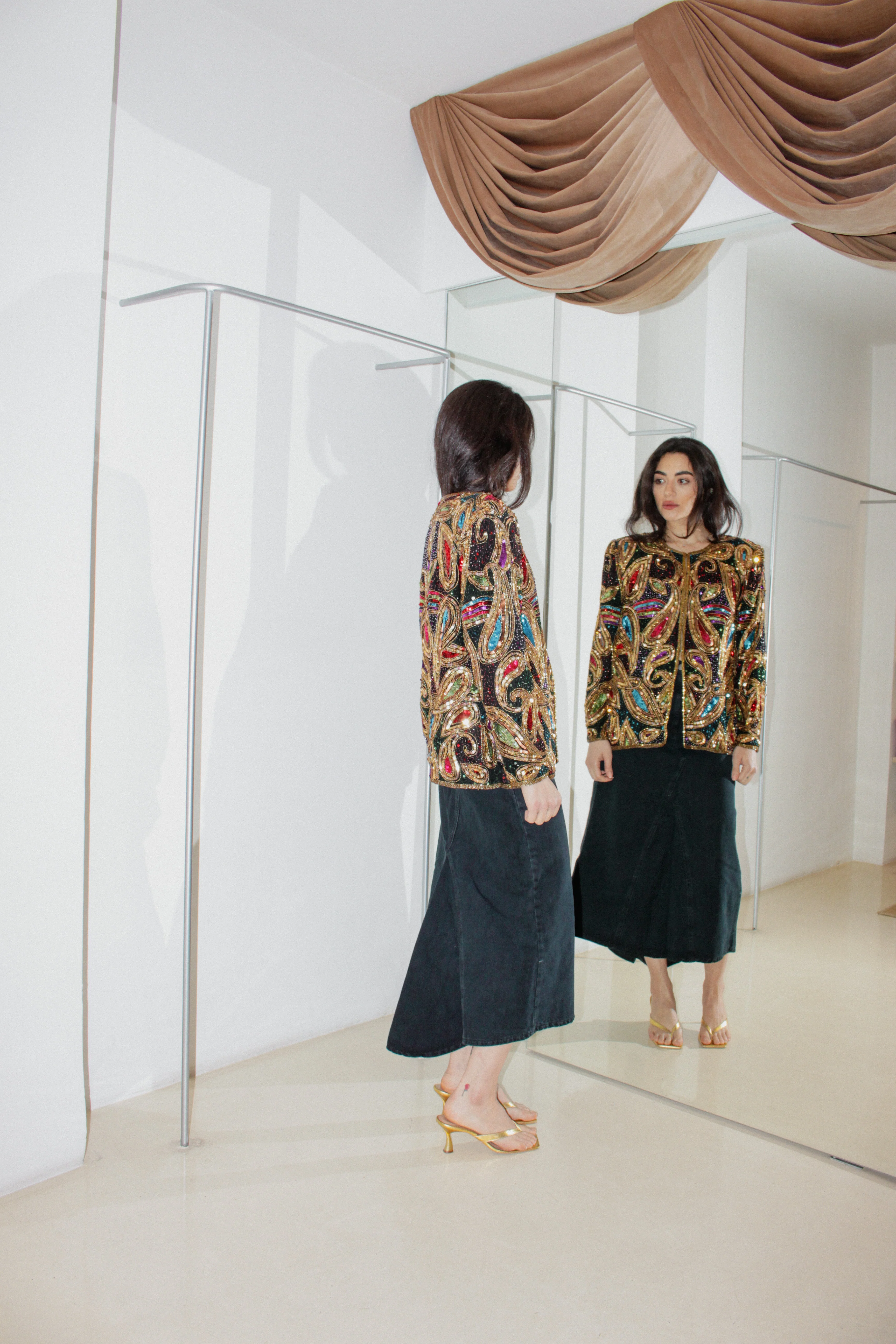 Vintage Embellished Jacket - Image 2