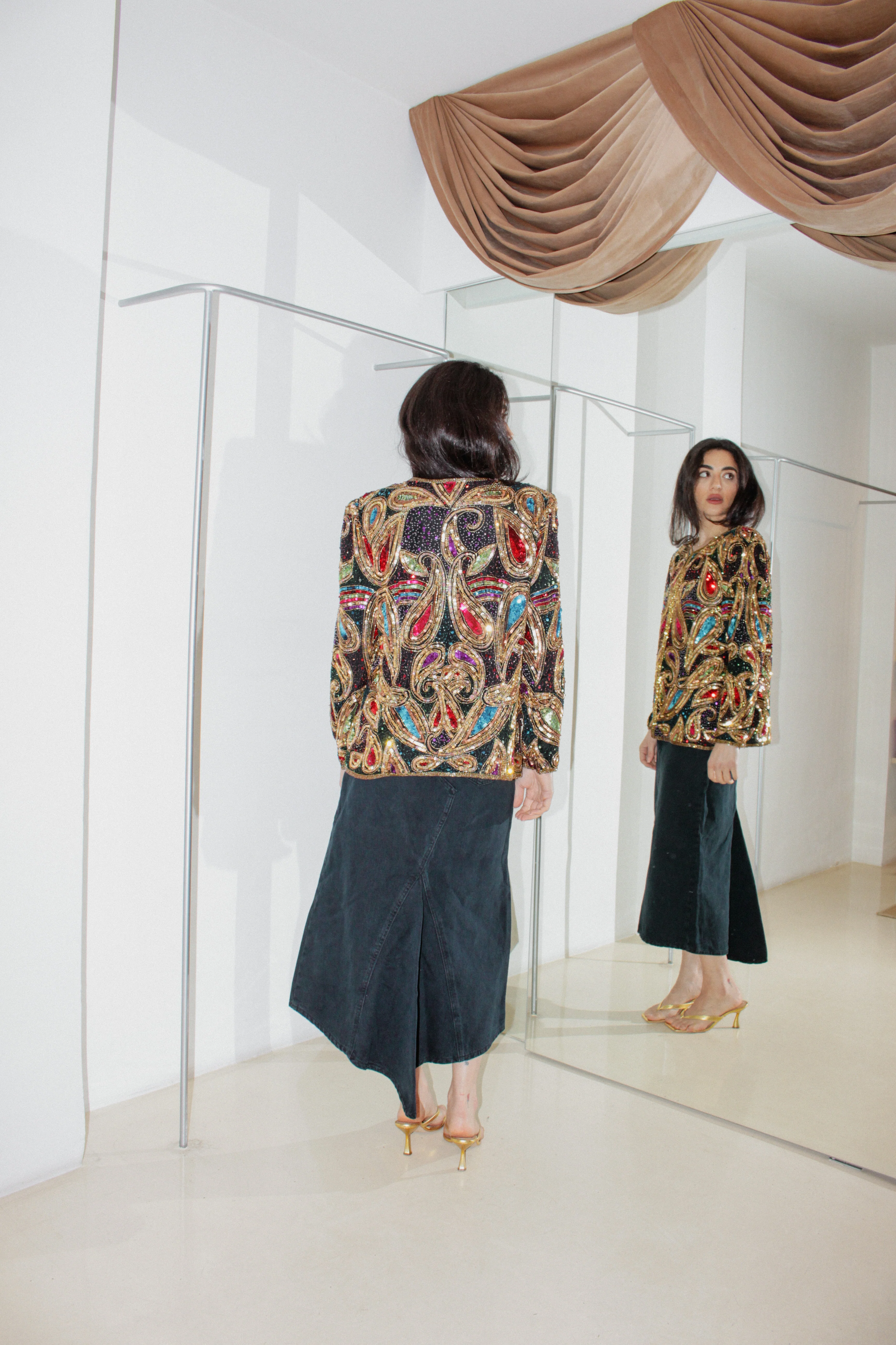 Vintage Embellished Jacket - Image 3