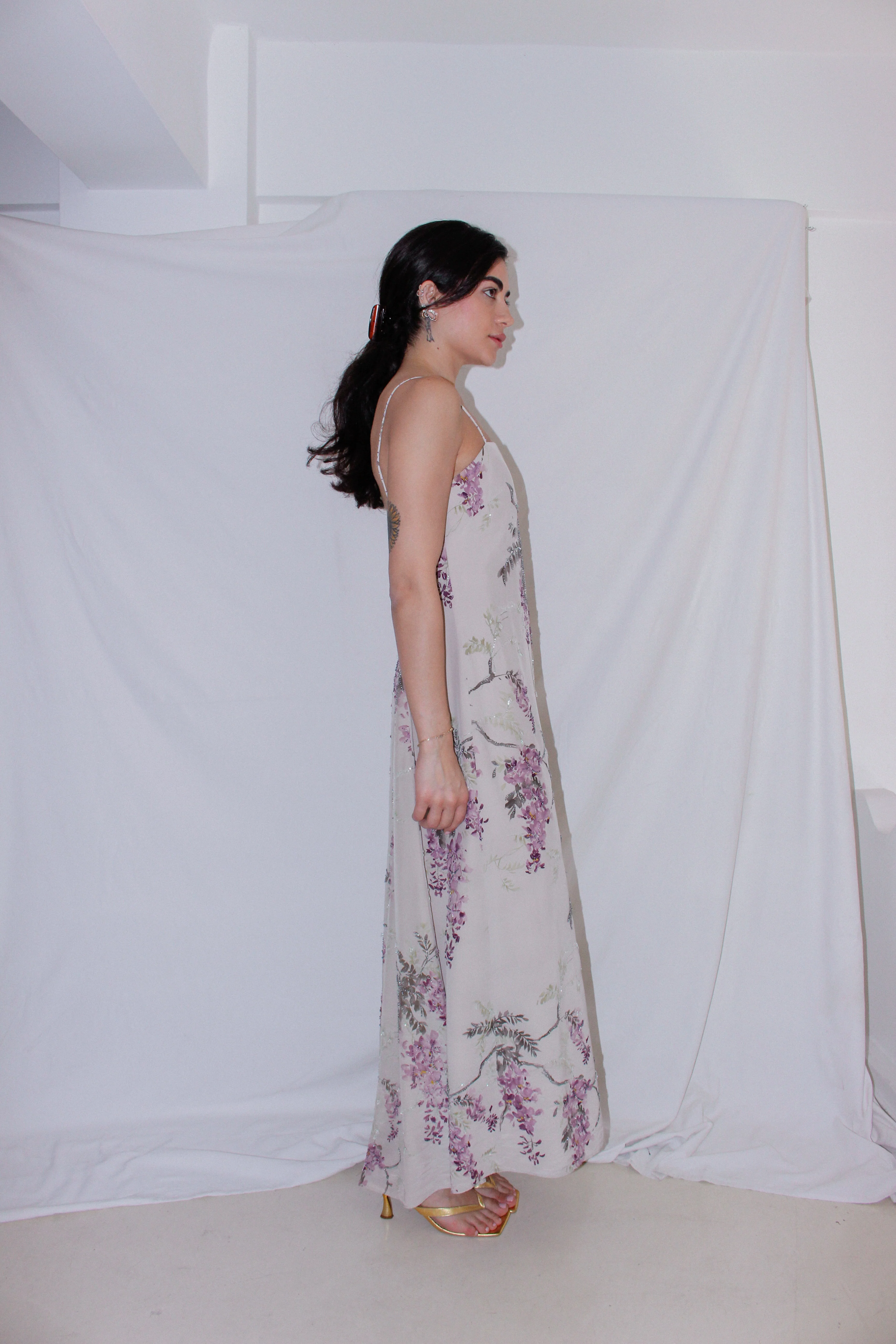Vintage Floral Dress - Image 3