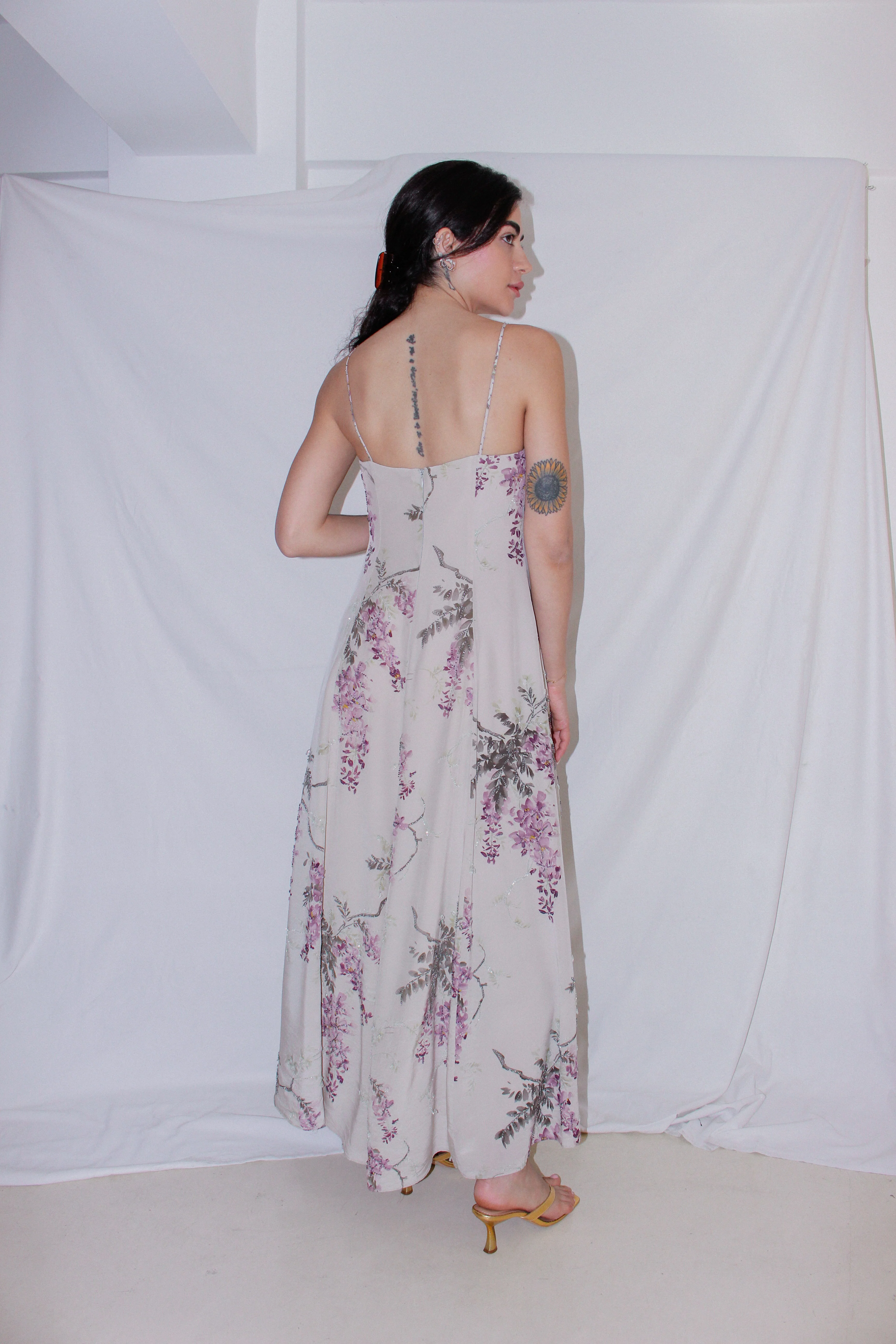 Vintage Floral Dress - Image 4