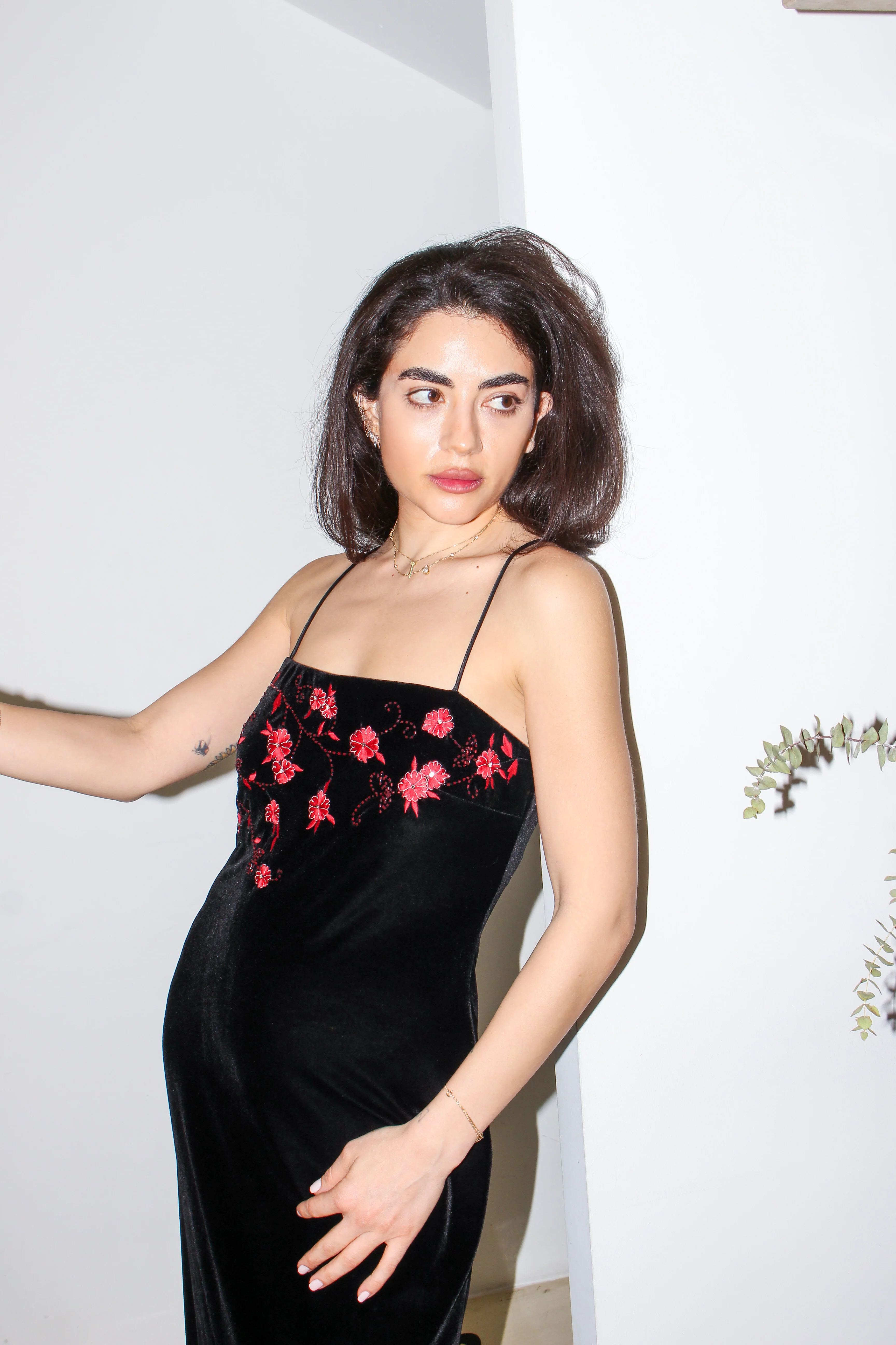 Vintage Velvet Dress - Image 2