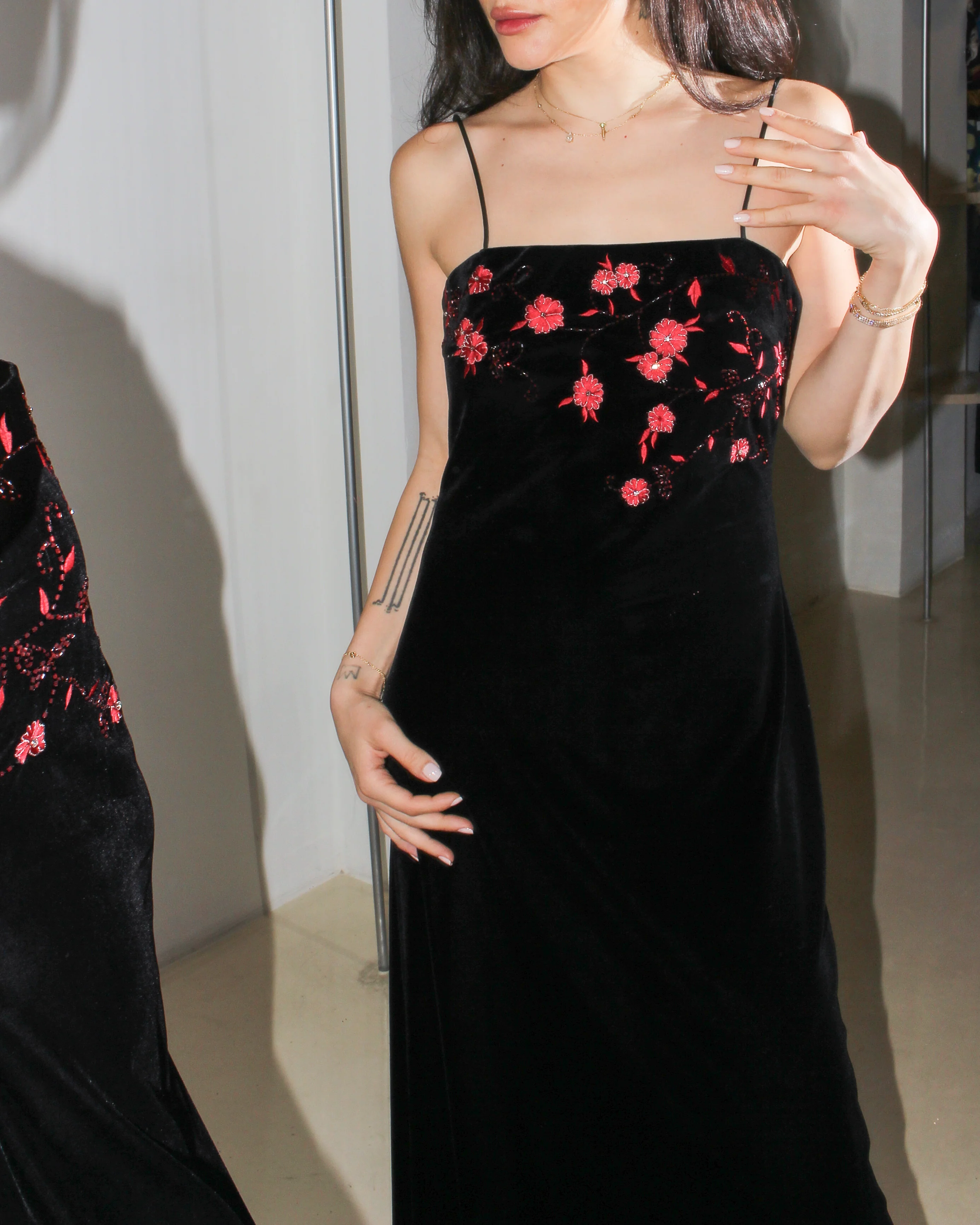 Vintage Velvet Dress - Image 3
