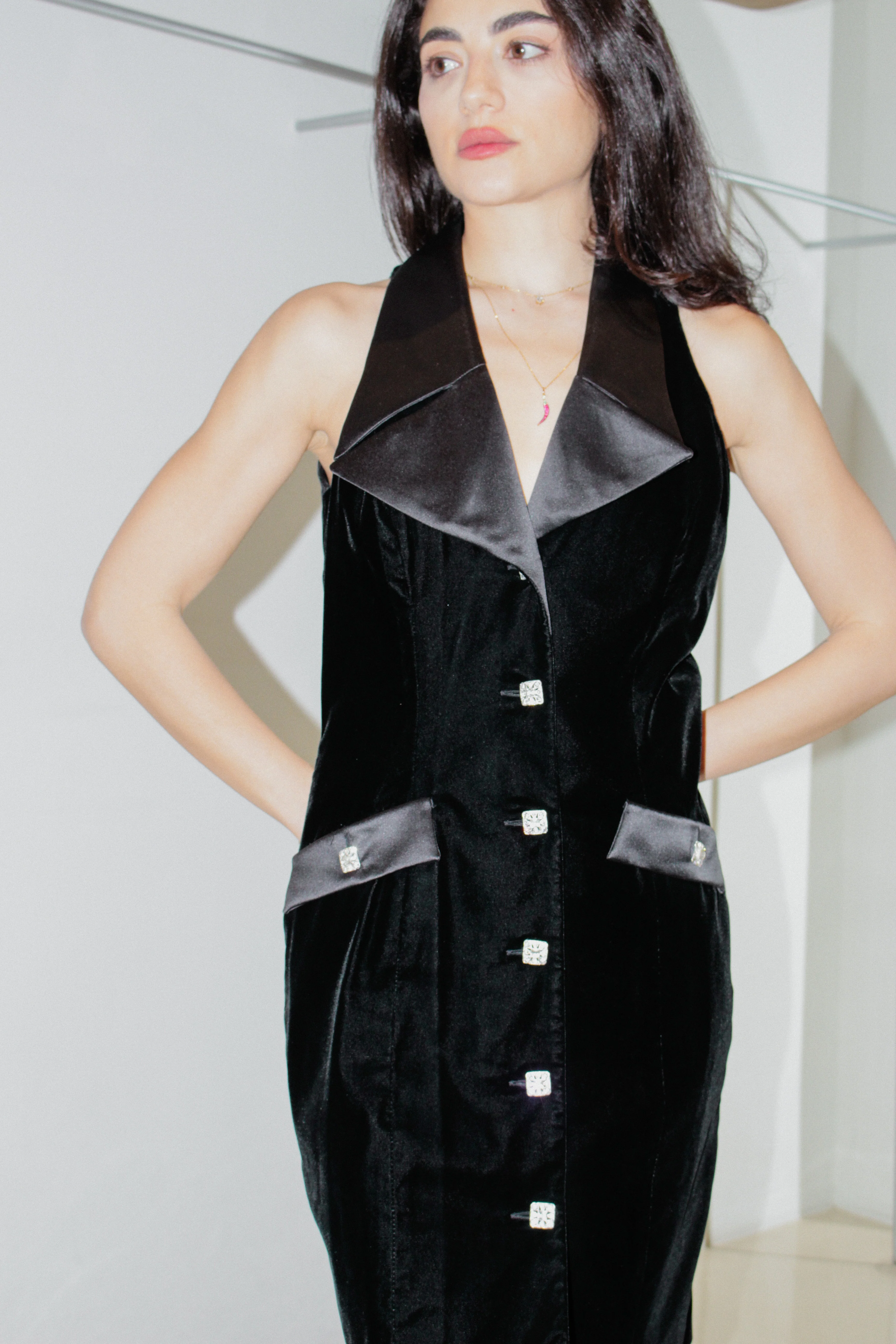 Vintage Velvet Dress