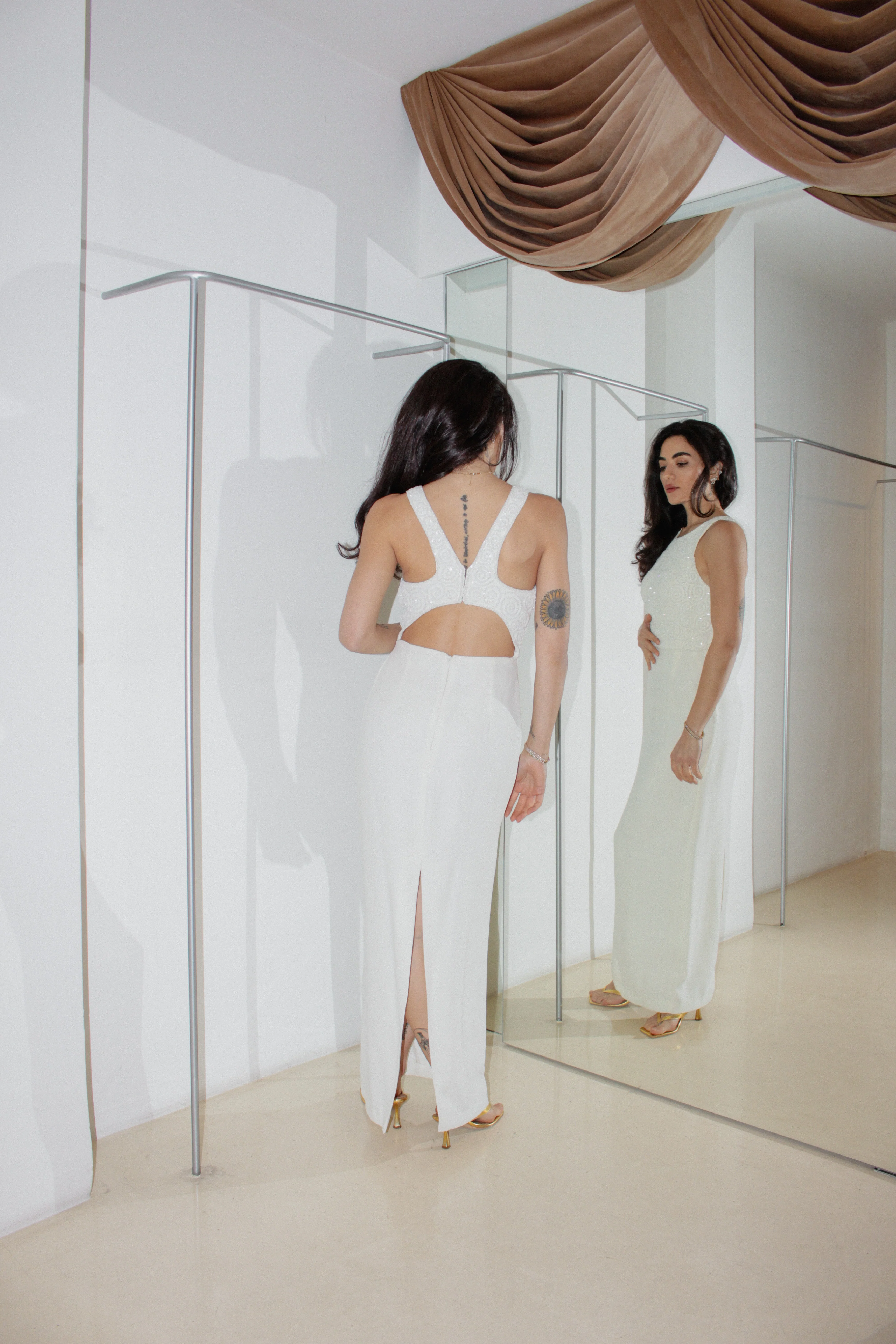 Vintage White Dress - Image 4